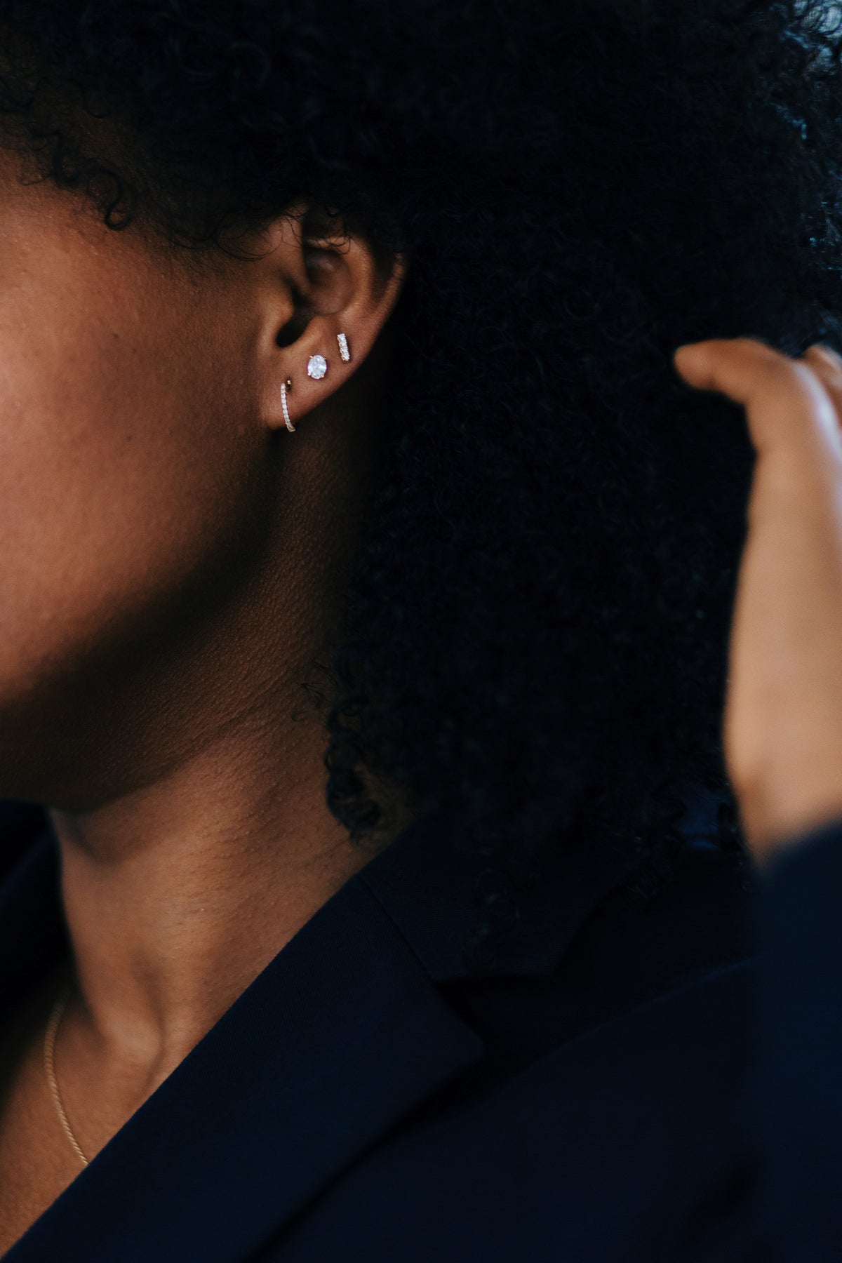 Oval earrings