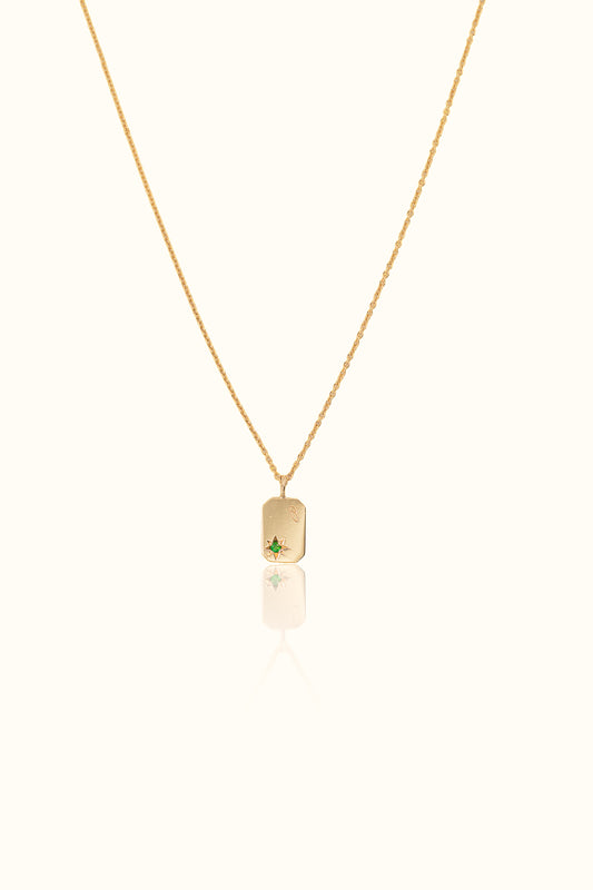 Aline -  custom birth necklace